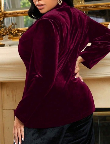 Sacou SHEIN CURVE, visiniu