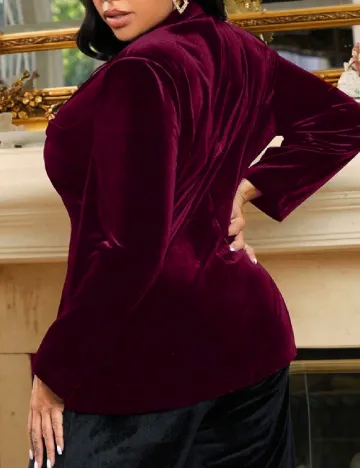 Sacou SHEIN CURVE, visiniu