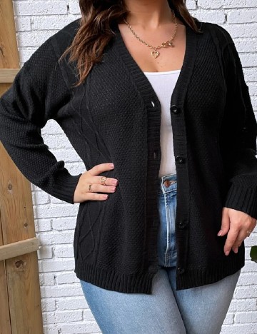 Cardigan SHEIN CURVE, negru