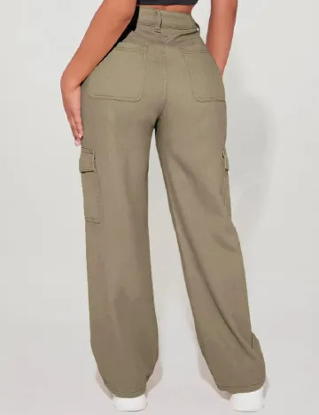 Pantaloni SHEIN, verde Verde