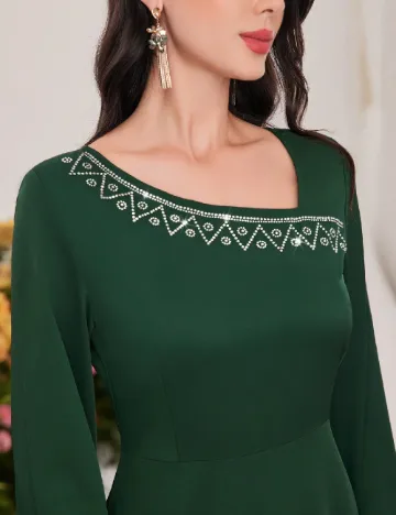 Rochie lunga SHEIN, verde Verde