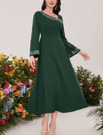 Rochie lunga SHEIN, verde