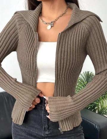 Cardigan SHEIN, maro Maro