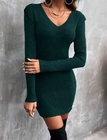 Rochie scurta SHEIN, verde Verde