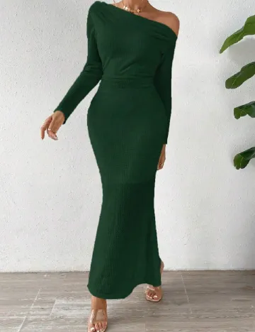 Rochie lunga SHEIN, verde Verde