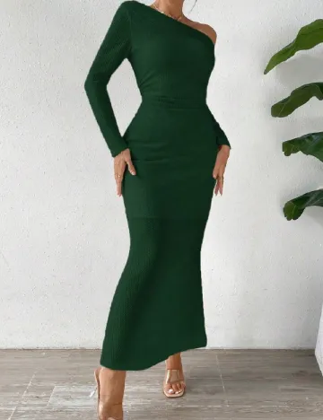 Rochie lunga SHEIN, verde Verde