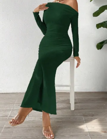 Rochie lunga SHEIN, verde Verde