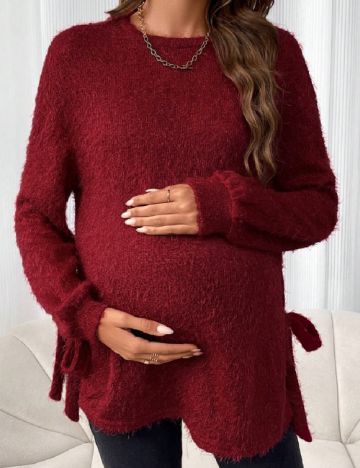 Pulover SHEIN Maternity, visiniu