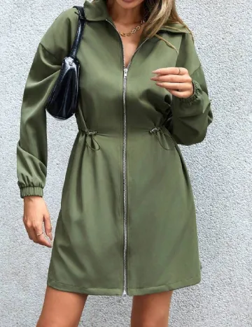 Rochie scurta SHEIN, kaki Verde