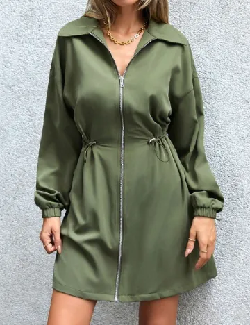 Rochie scurta SHEIN, kaki Verde