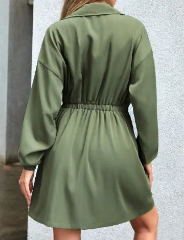 Rochie scurta SHEIN, kaki Verde