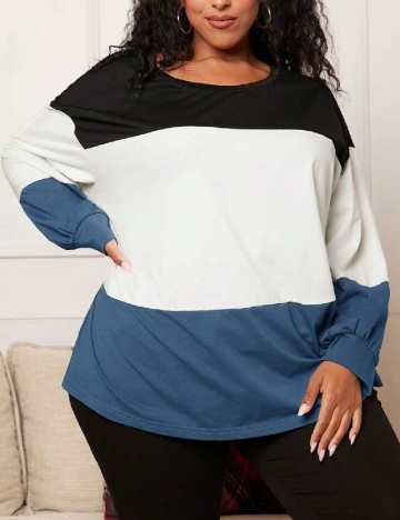 Bluza Oversize SHEIN CURVE, mix culori