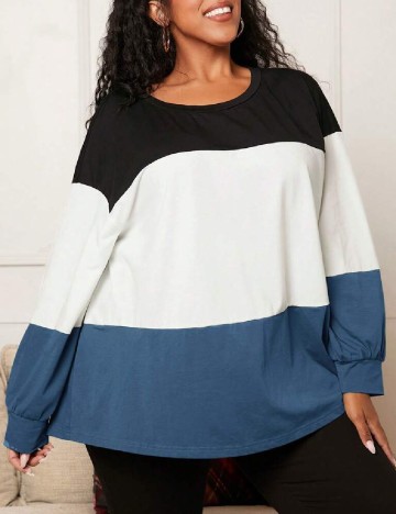 Bluza Oversize SHEIN CURVE, mix culori