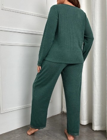 Pijama SHEIN CURVE, verde