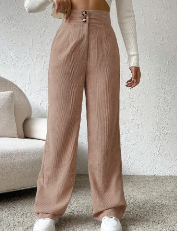 Pantaloni SHEIN, maro deschis