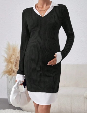 Rochie scurta SHEIN Maternity, negru