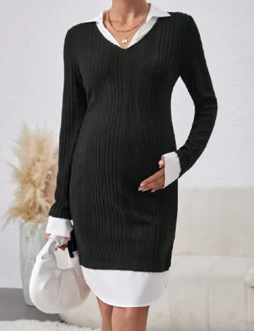 Rochie scurta SHEIN Maternity, negru Negru