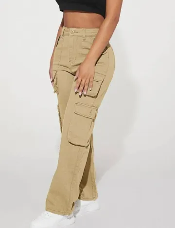 Pantaloni SHEIN, crem Crem