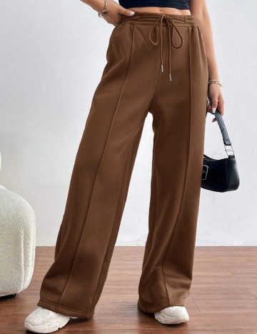 Pantaloni SHEIN, maro