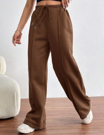 Pantaloni SHEIN, maro