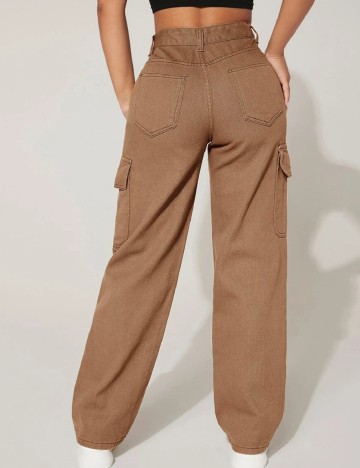 Pantaloni SHEIN, maro