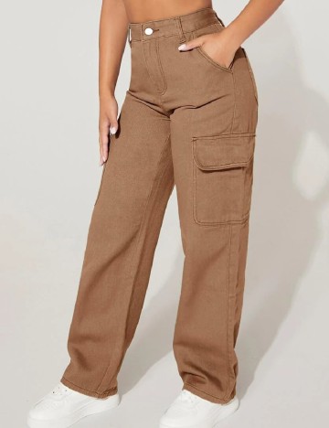 Pantaloni SHEIN, maro