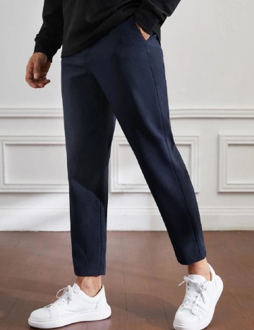 Pantaloni SHEIN, bleumarin