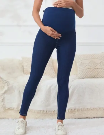 Blugi SHEIN Maternity, bleumarin Albastru