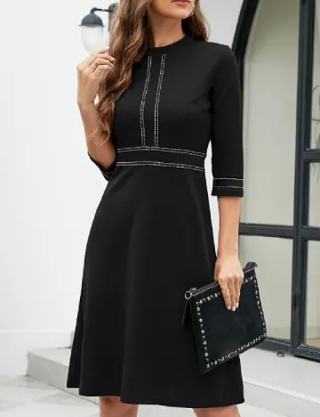 Rochie scurta Homeyee, negru Negru