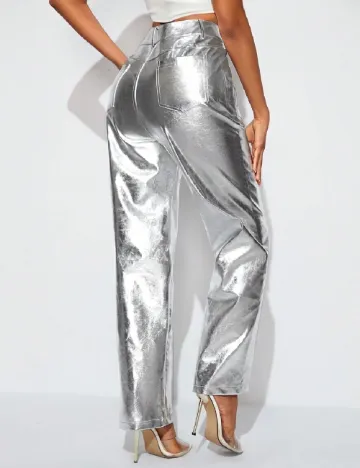 Pantaloni SHEIN, argintiu Gri