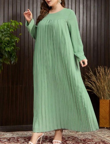 Rochie lunga SHEIN CURVE, verde