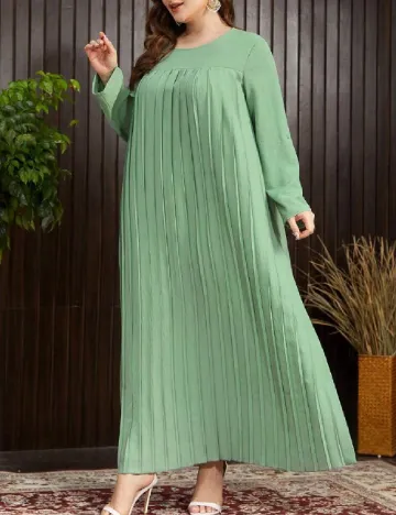 Rochie lunga SHEIN CURVE, verde Verde