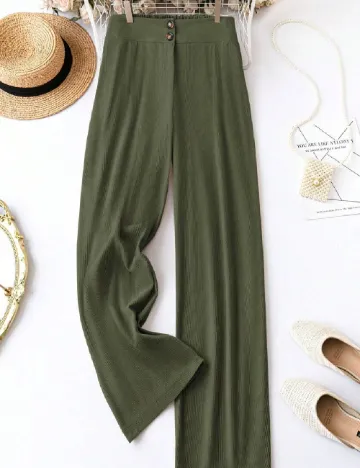 Pantaloni SHEIN CURVE, kaki Verde