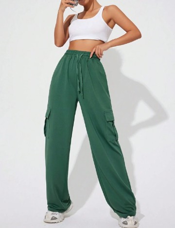 Pantaloni SHEIN, verde