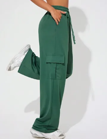 Pantaloni SHEIN, verde Verde