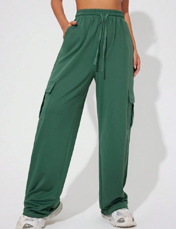 Pantaloni SHEIN, verde