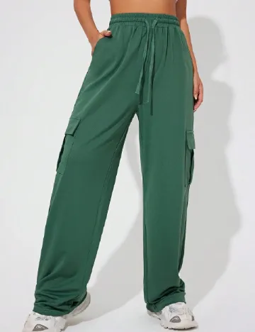 Pantaloni SHEIN, verde Verde