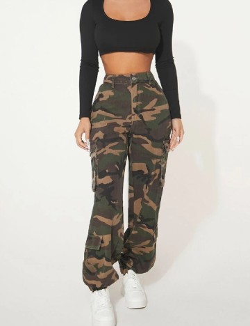 Pantaloni SHEIN, army