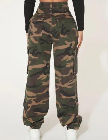 Pantaloni SHEIN, army Verde