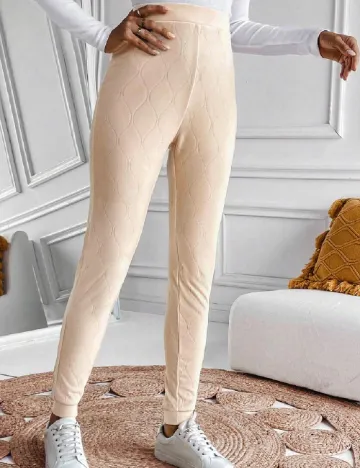 Pantaloni SHEIN, crem Crem