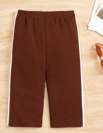 Pantaloni Shein Kids, maro