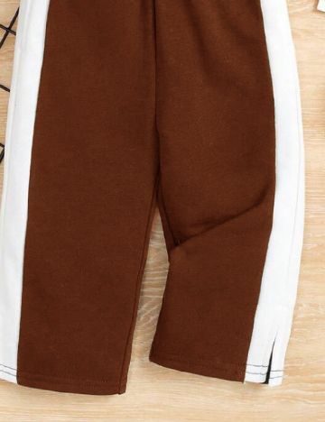 Pantaloni Shein Kids, maro