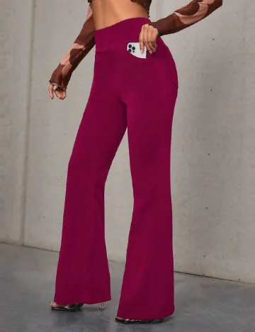 Pantaloni SHEIN, magenta Roz