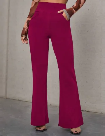 Pantaloni SHEIN, magenta Roz