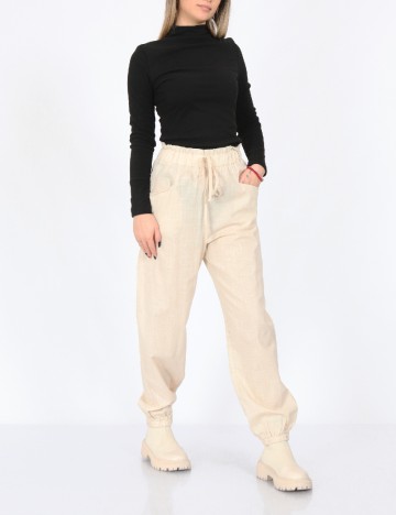 Pantaloni SHEIN, crem