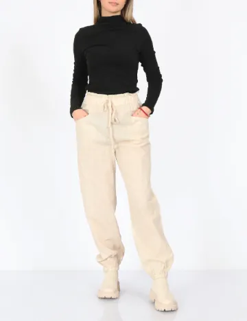 Pantaloni SHEIN, crem Crem