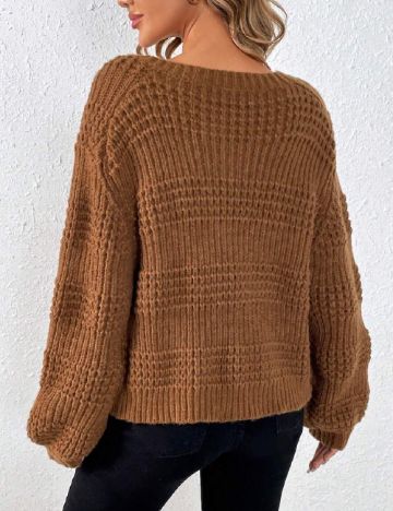 Cardigan SHEIN, maro