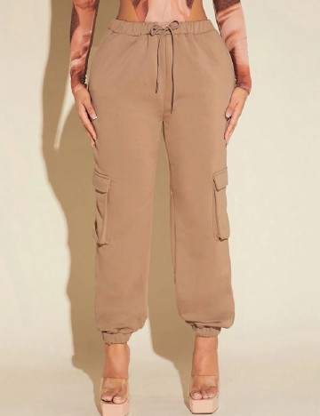 Pantaloni SHEIN, maro deschis