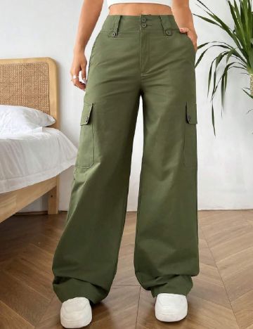 Pantaloni SHEIN, verde