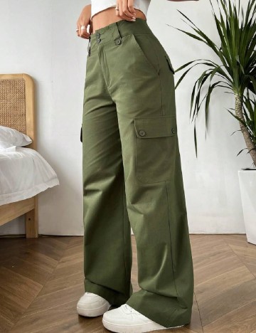 Pantaloni SHEIN, verde